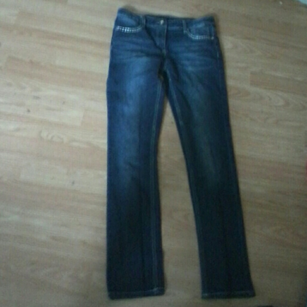 Boot Cut Youth Jeans Embroidered back